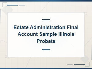 Illinois Probate Estate Final Account and Distribution Guide